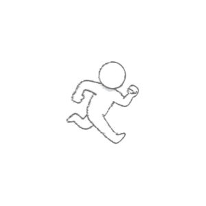 走っているイラスト
