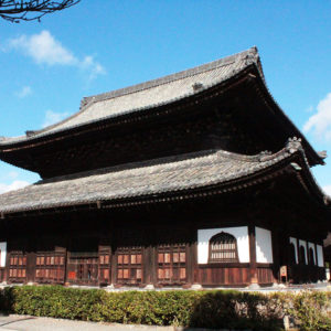 両足院のお墓の悩み解決セミナーの時の建仁寺法堂